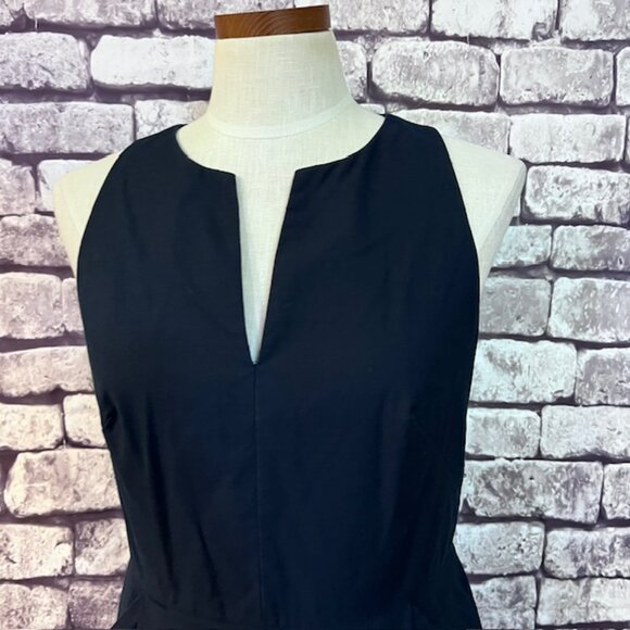 Ann Taylor Navy Fully Sleeveless Dress Size 6 - Picture 2 of 10